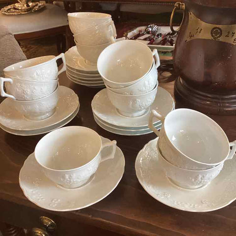 12 Limoges Cups "Hawthorne"