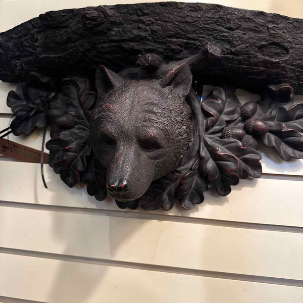 Bear Shelf (Resin) Acorns/Leaves