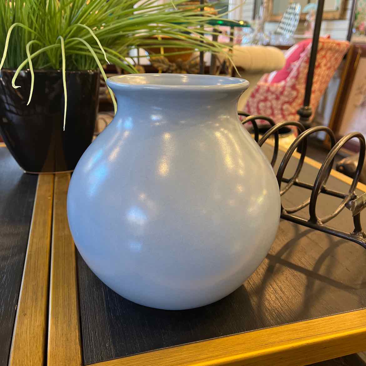 Blue Pottery Vase