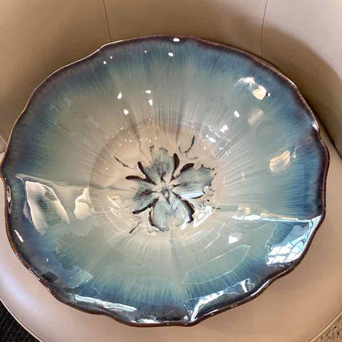 Blue Pottery Bowl (Signed)