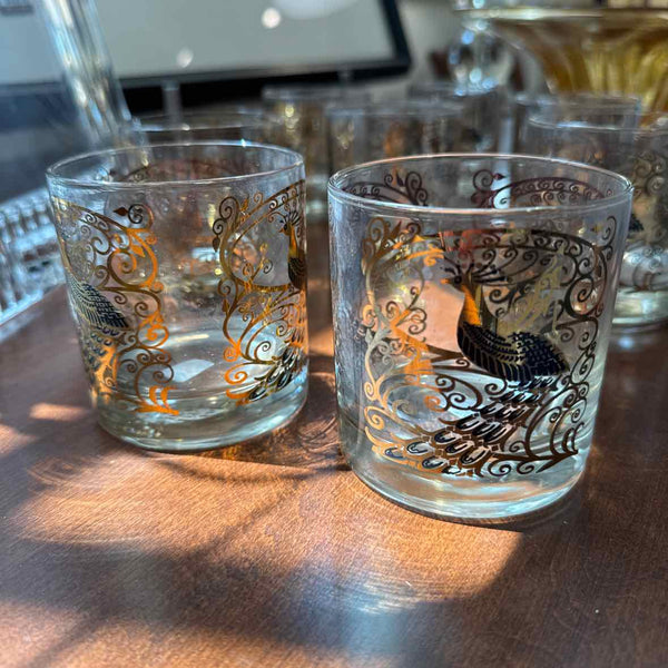 Vintage Set of 8  Old Fashioned Glasses