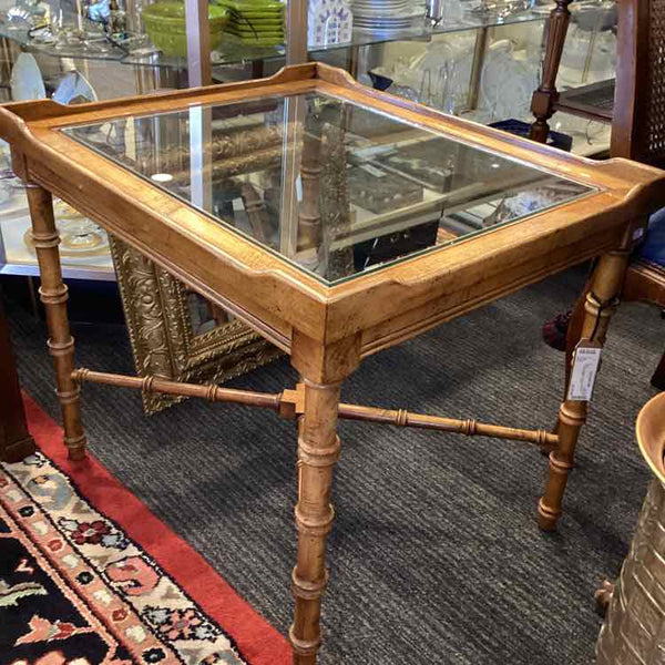 Vintage Lane Faux Bamboo Table