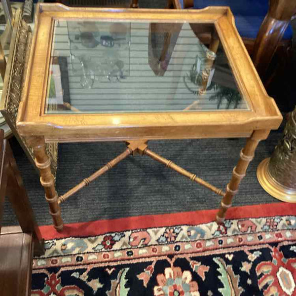 Vintage Lane Faux Bamboo Table