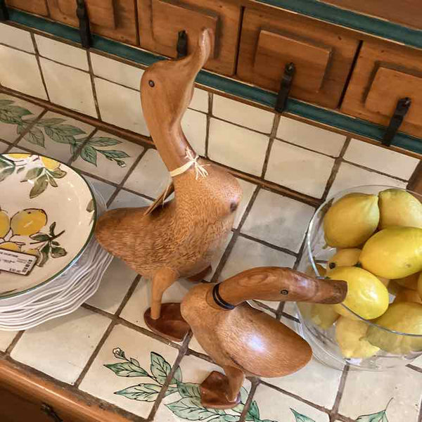 Pair Of Wooden Ducks