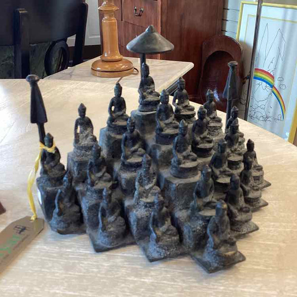 Antique Cast Iron Buddha Shrine