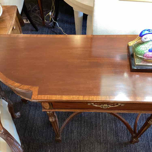 Hickory Banded Console Table