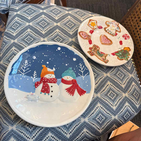 Two Christmas Plates