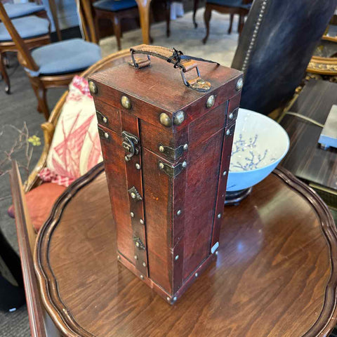 Wooden Box With Nail Heads