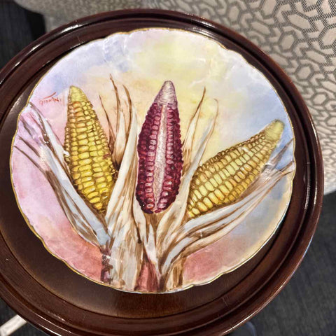 Printed Plate With Corn