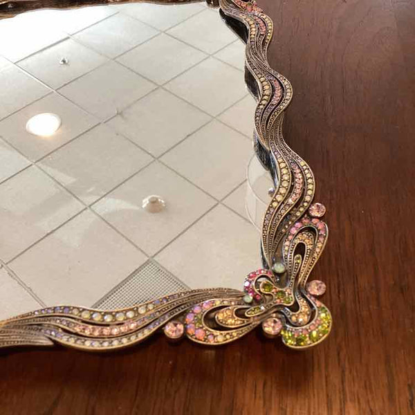 9x11.5" Papyrus Jeweled Vanity Mirror
