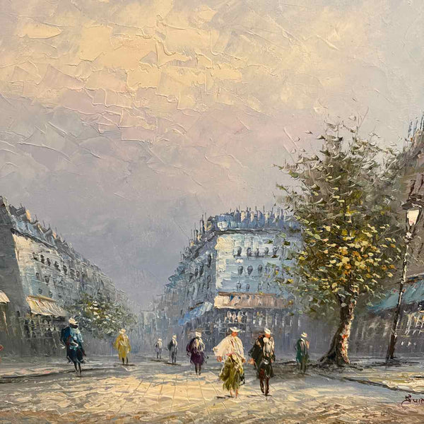 Signed European Street Scene