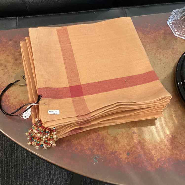 Set of 8 Plaid Fall Napkins
