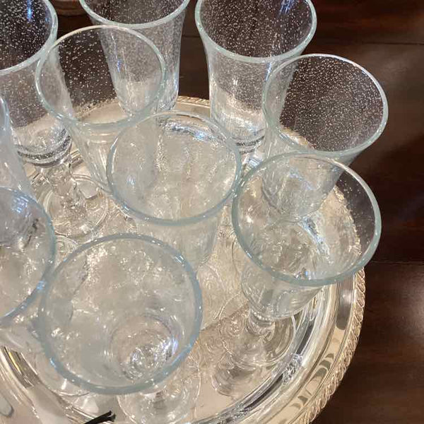 Set of 10 Itailan Bubble Champagne Flutes