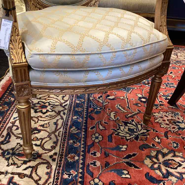 French Provincial Oval Back Chair