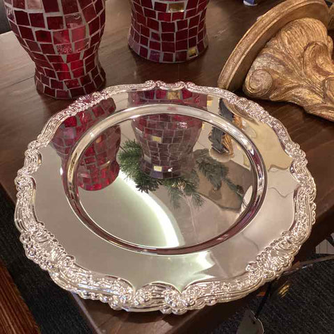 4 Davco Silver Chargers