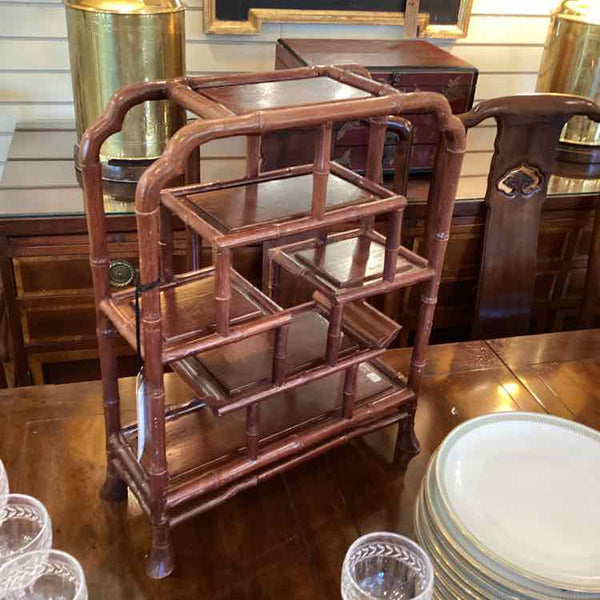 Asian Bamboo Side Table