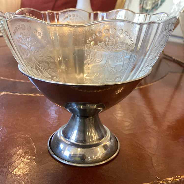 Pair of Depression Glass Sherbet Glasses