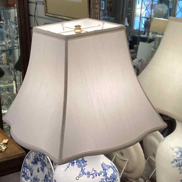 Blue & White Toleware Lamp