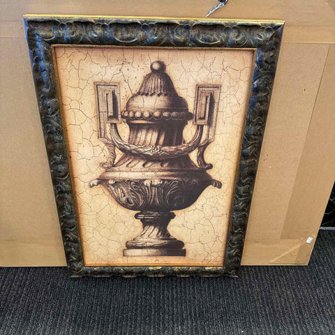 Print of Gold Urn - Framed