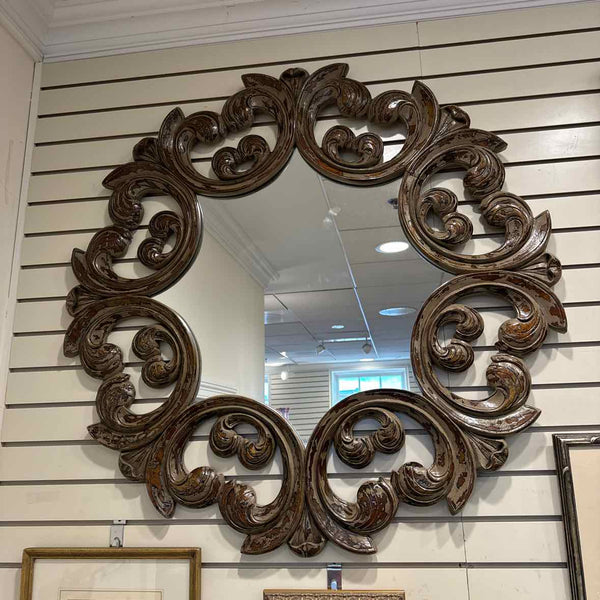 Uttermost Carved Scroll Mirror