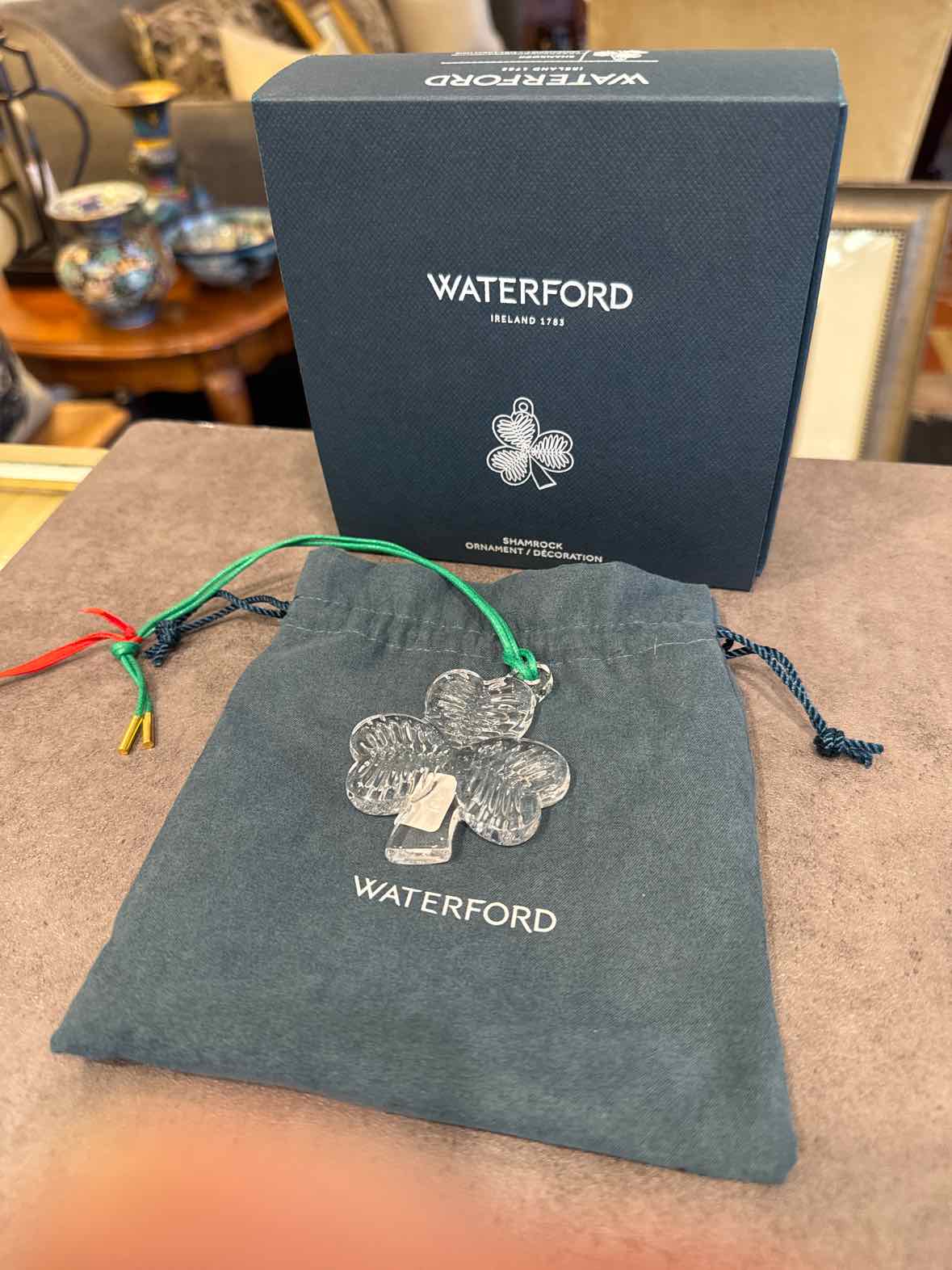 Waterford Shamrock Ornament w/Box