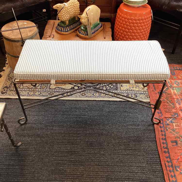 Metal Bench With Cushion