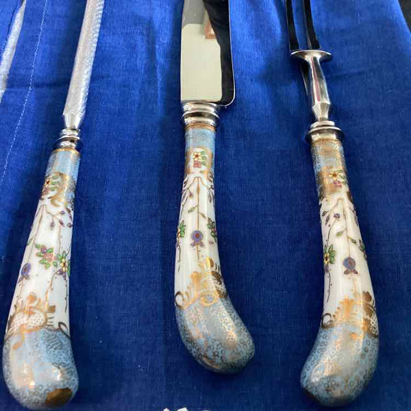 3 Piece Carving Set Dresden Floral