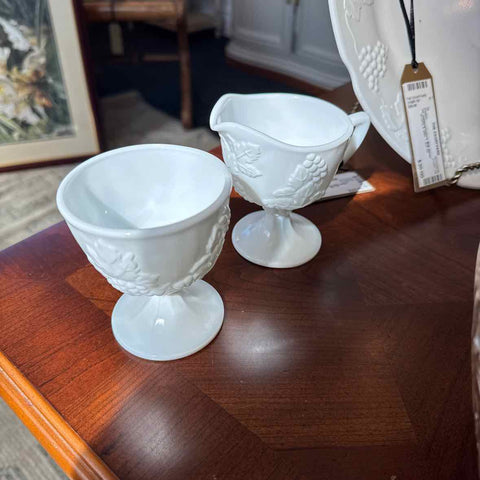 Indiana/Colony Milk Glass Creamer And  Sugar