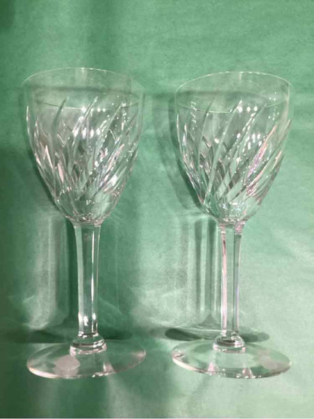 2 Water Goblets -  Val St. Lambert