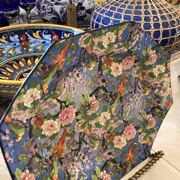 Crown Ducal Blue Chintz Tray