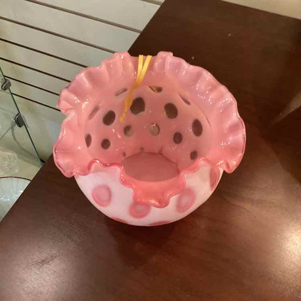 Vintage Fenton Cranberry Glass Bowl