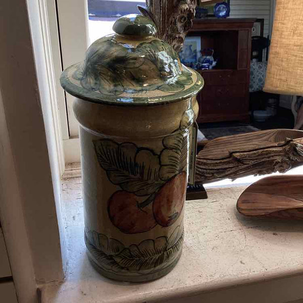 Handpainted Ceramic Jar