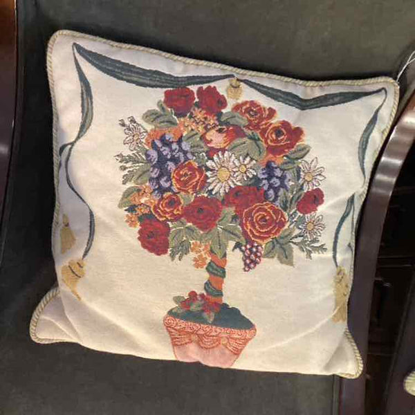 Tapestry Floral Pillow