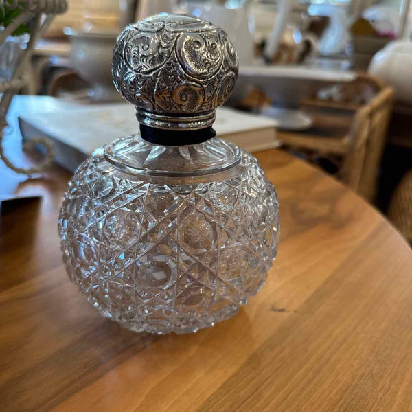 Cut Glass Perfume Bottle with SLP Top