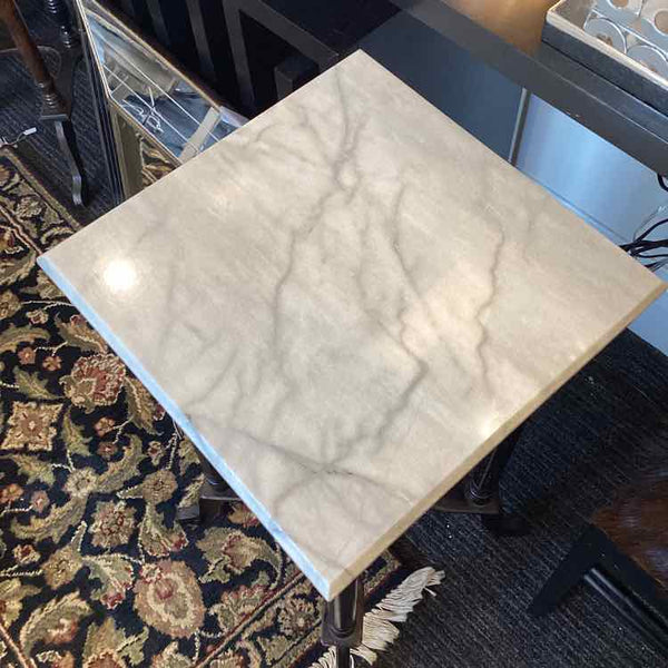 Black Marble Top Wooden Spindle  Table