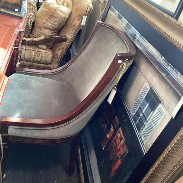 Gray Velvet Side Chair
