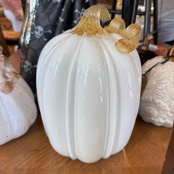 White Glass Pumpkin