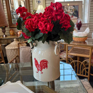 "Red Hen" Ceramic Urn