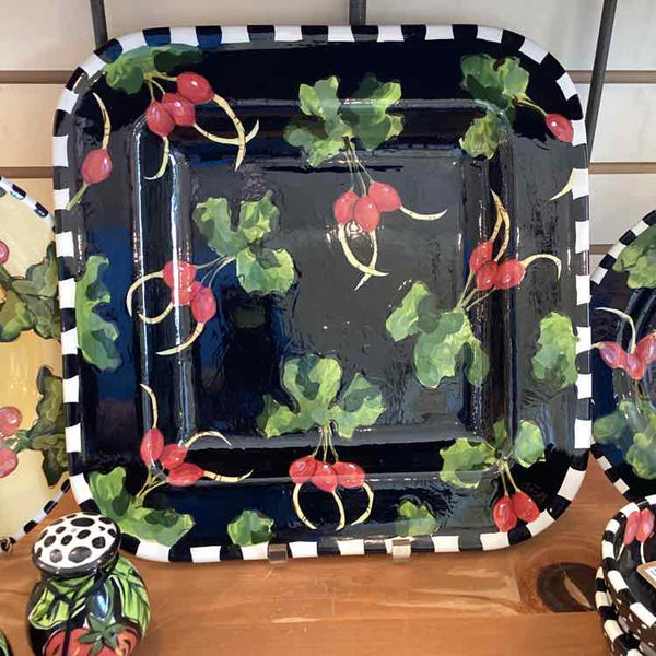 Droll Black Radish Serving Tray