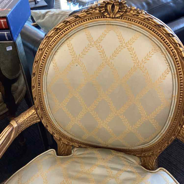 French Provincial Oval Back Chair