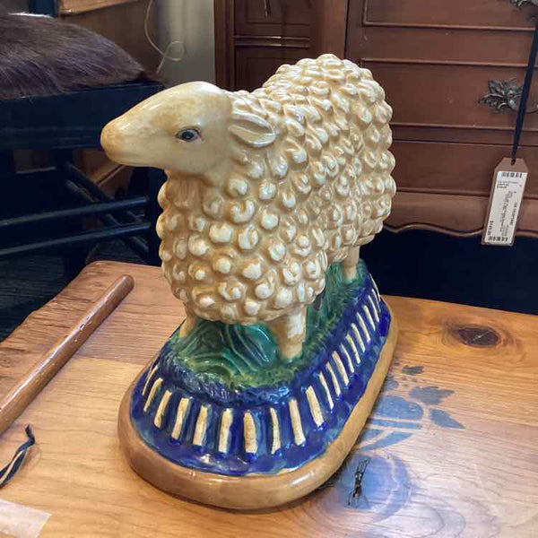 Ceramic Sheep Figurine