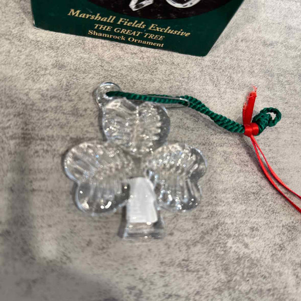 Waterford  Shamrock Ornament w/Box (Marshall Fields)