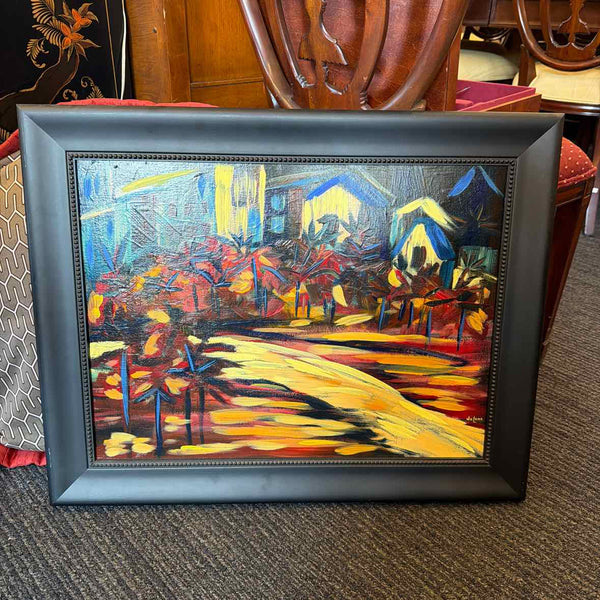 "Night Resort" Oil Painting