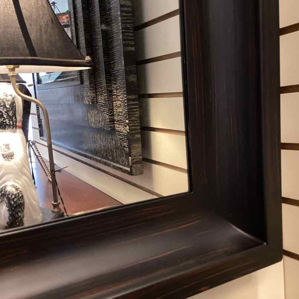 Crate & Barrel Black Metal Mirror