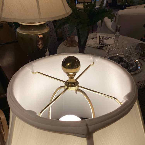 Crystal & Brass Lamp