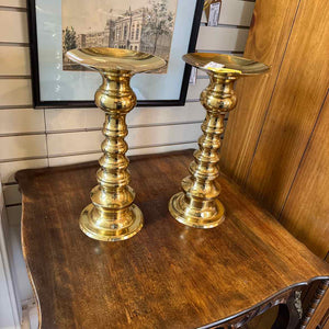 Pair of Brass Candleholders