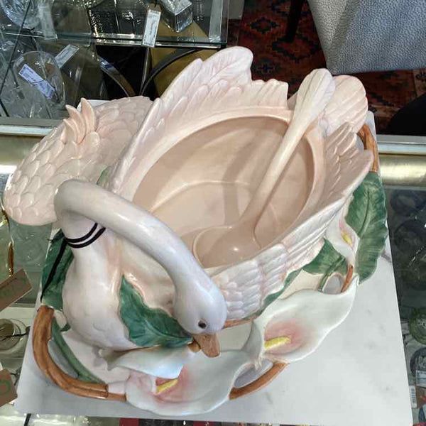 Fitz & Floyd Swan Soup Tureen