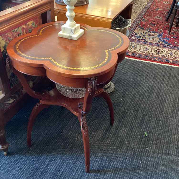 Mahogany Table With Leather Top