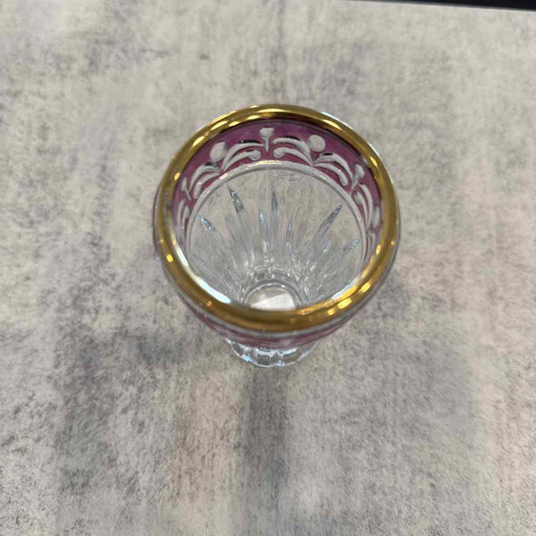 Western German Crystal Purple Vase