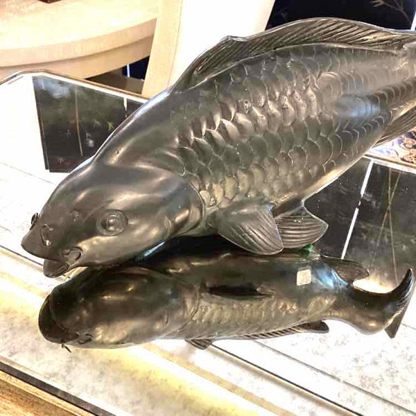Cast Iron Koi Figurine